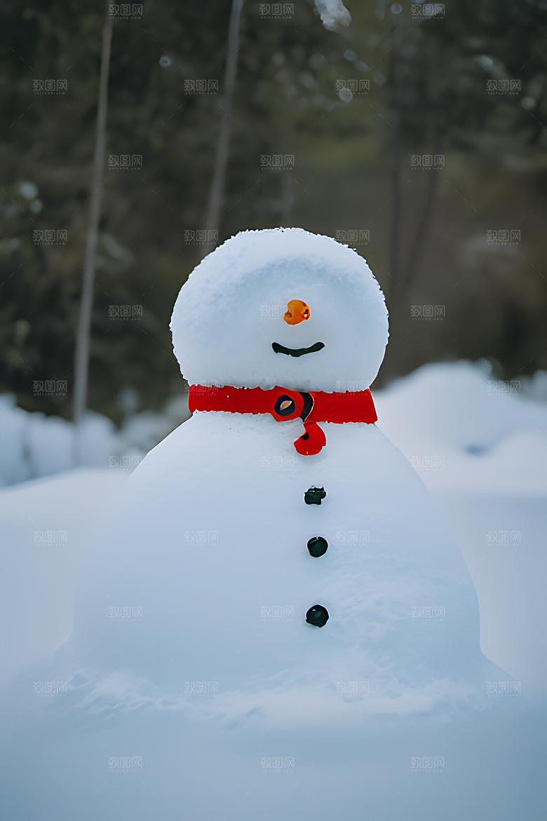 雪人摄影图片素材