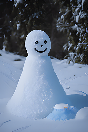 雪人摄影图片素材