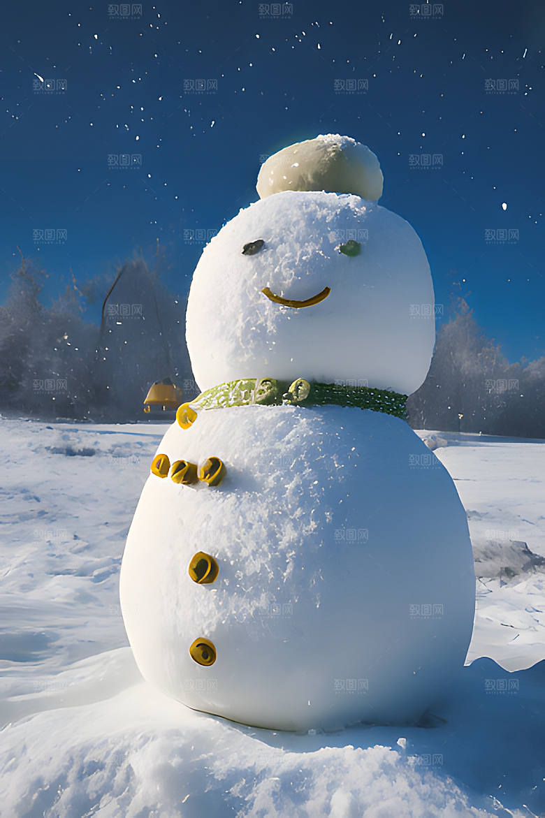 雪人摄影图片素材