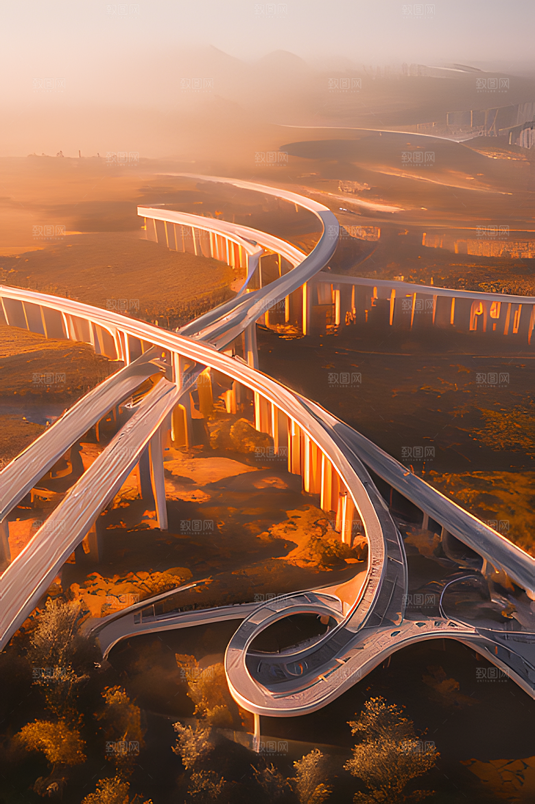 沙漠中的建筑图片