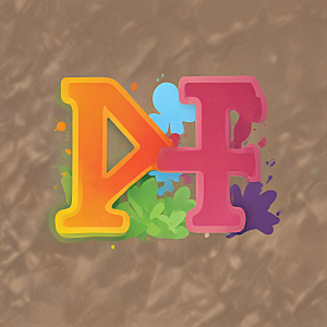 色彩丰富 NA字母设计图片