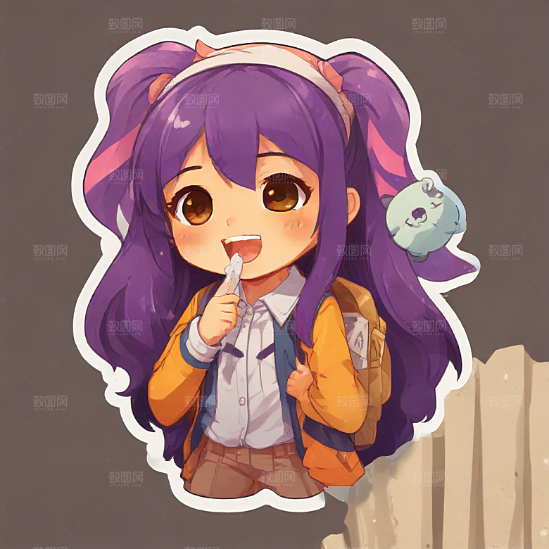 校园喧闹少女·蓝衣活力瞬间图片