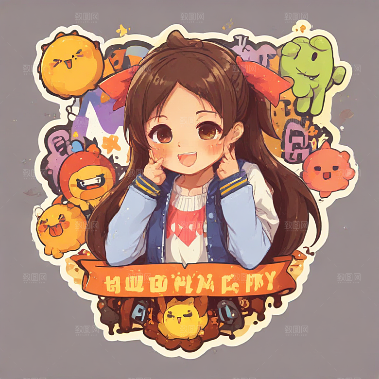 校园喧闹少女·蓝衣活力瞬间图片