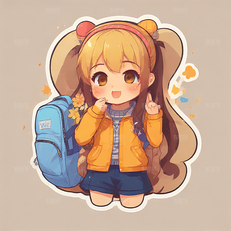 校园喧闹少女·蓝衣活力瞬间图片