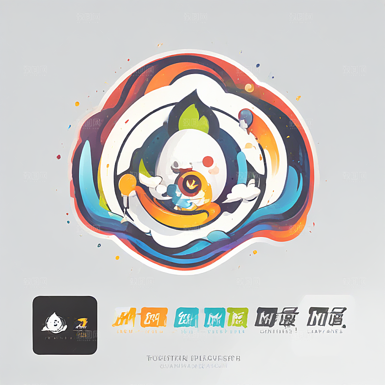 图中是一张“MRQ”字样的彩色徽章图片