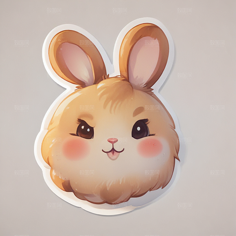 一个包子插画卡通风格贴纸