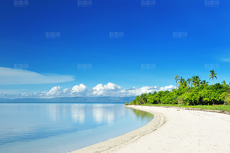4K高清海景海滩沙滩海边大海蓝色海洋壁纸