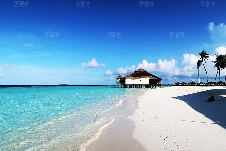 高清海景海滩沙滩海边大海蓝色海洋壁纸