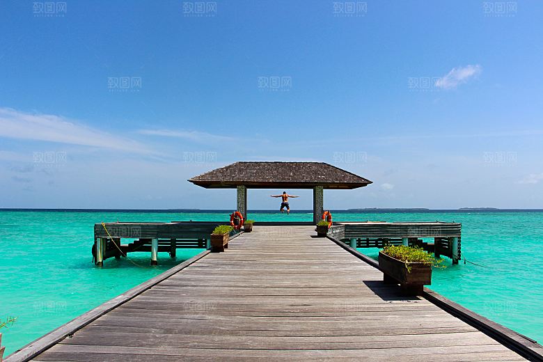 高清海景海滩沙滩海边大海蓝色海洋壁纸素材