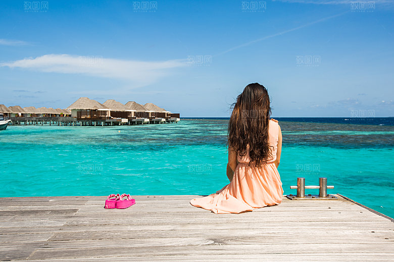 高清海景海滩沙滩海边大海蓝色海洋壁纸素材