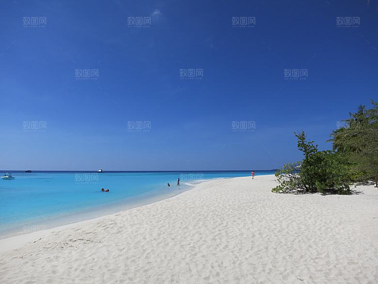 马尔代夫海岛海域大海