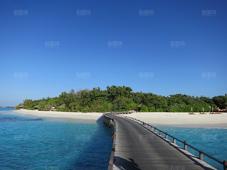 马尔代夫海岛海域大海