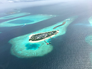 马尔代夫水飞航拍