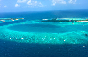 马尔代夫水飞航拍