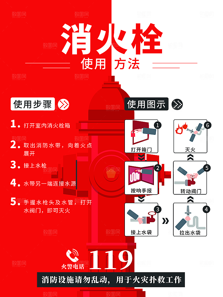消火栓使用方法步骤