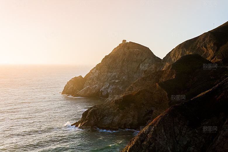 高清海景海滩沙滩海边岩石大海蓝色海洋