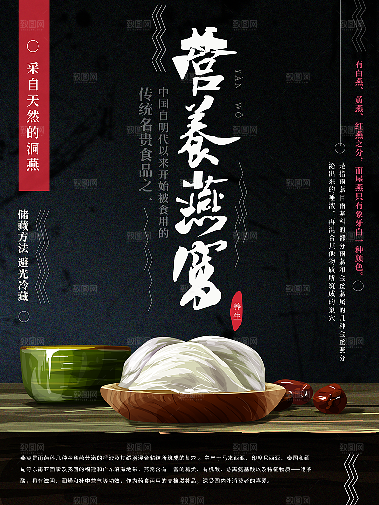 营养燕窝宣传海报