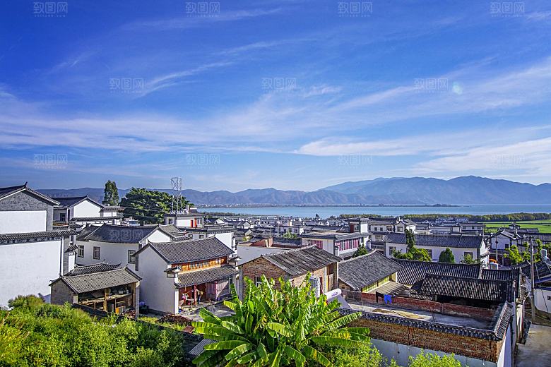 大理白族洱海渔村
