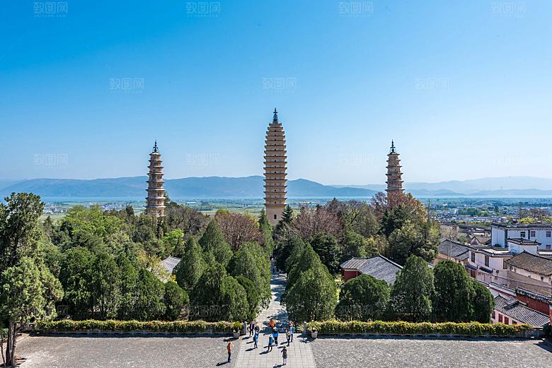 云南大理崇圣寺三塔
