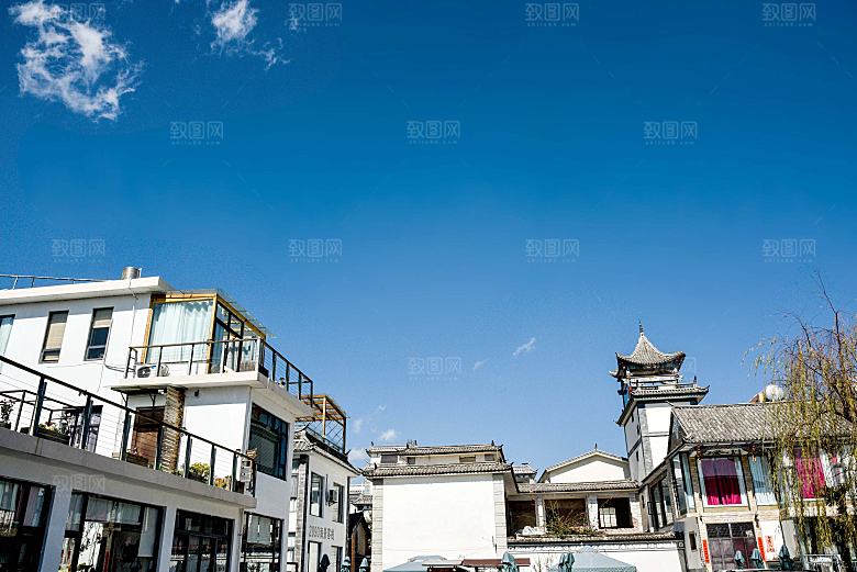云南大理下关洱海大理古城