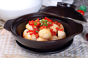 钵仔菜剁椒小芋头高清图片设计素材