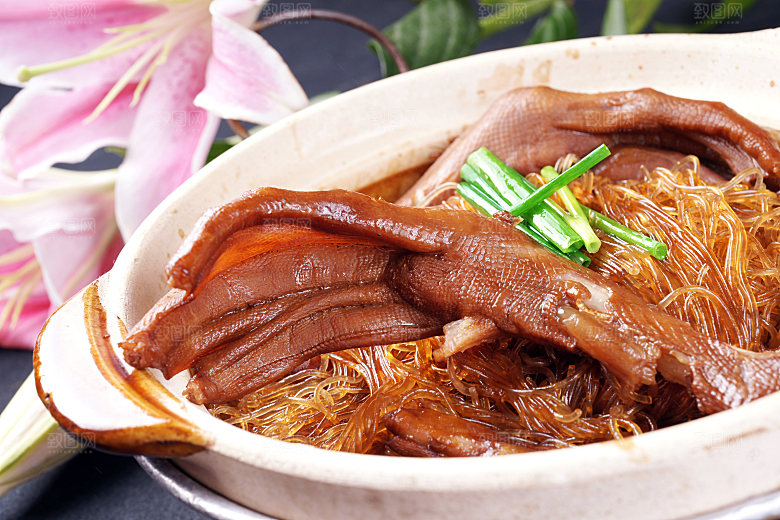 干捞粉丝鸭掌高清图片设计素材