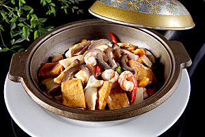 海鲜豆腐煲高清图片设计素材