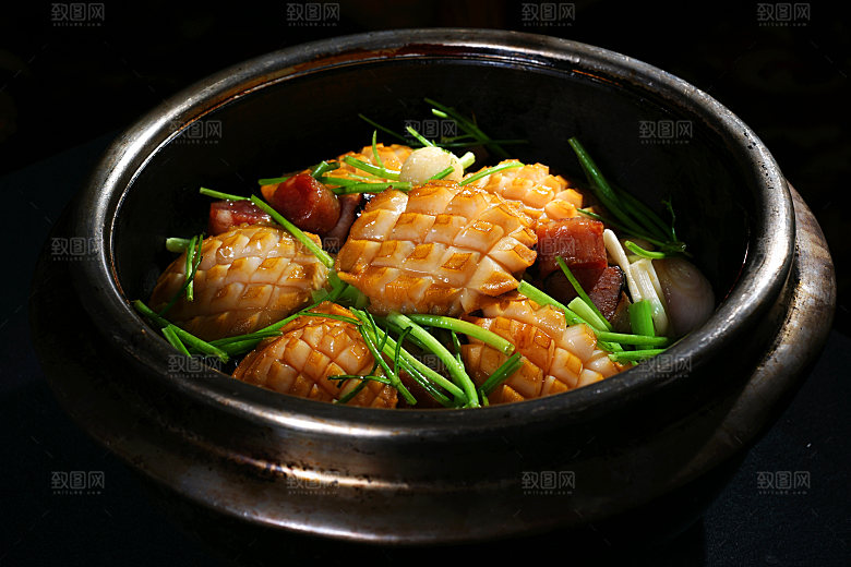 飘香焗鲜鲍高清图片素材