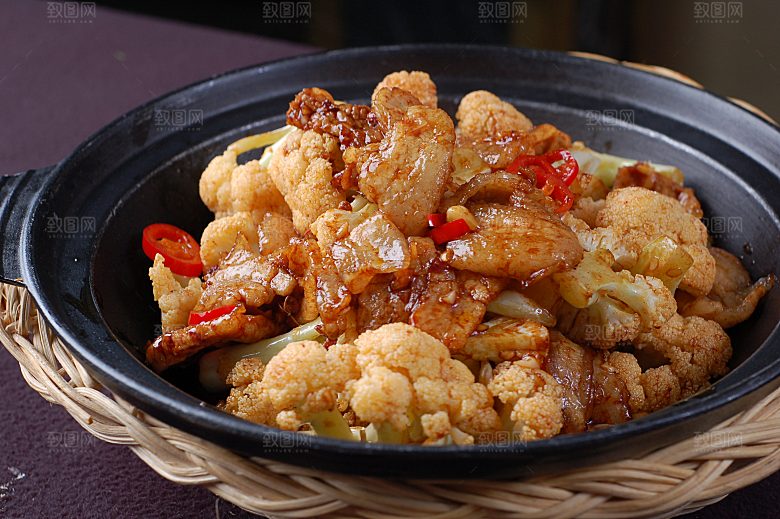 热-干锅花菜图片设计素材