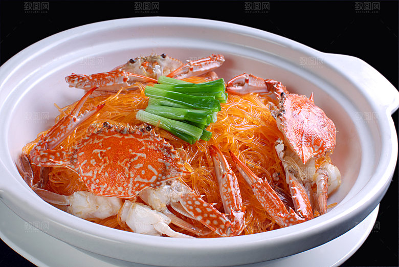 热-花蚧粉丝煲图片设计素材