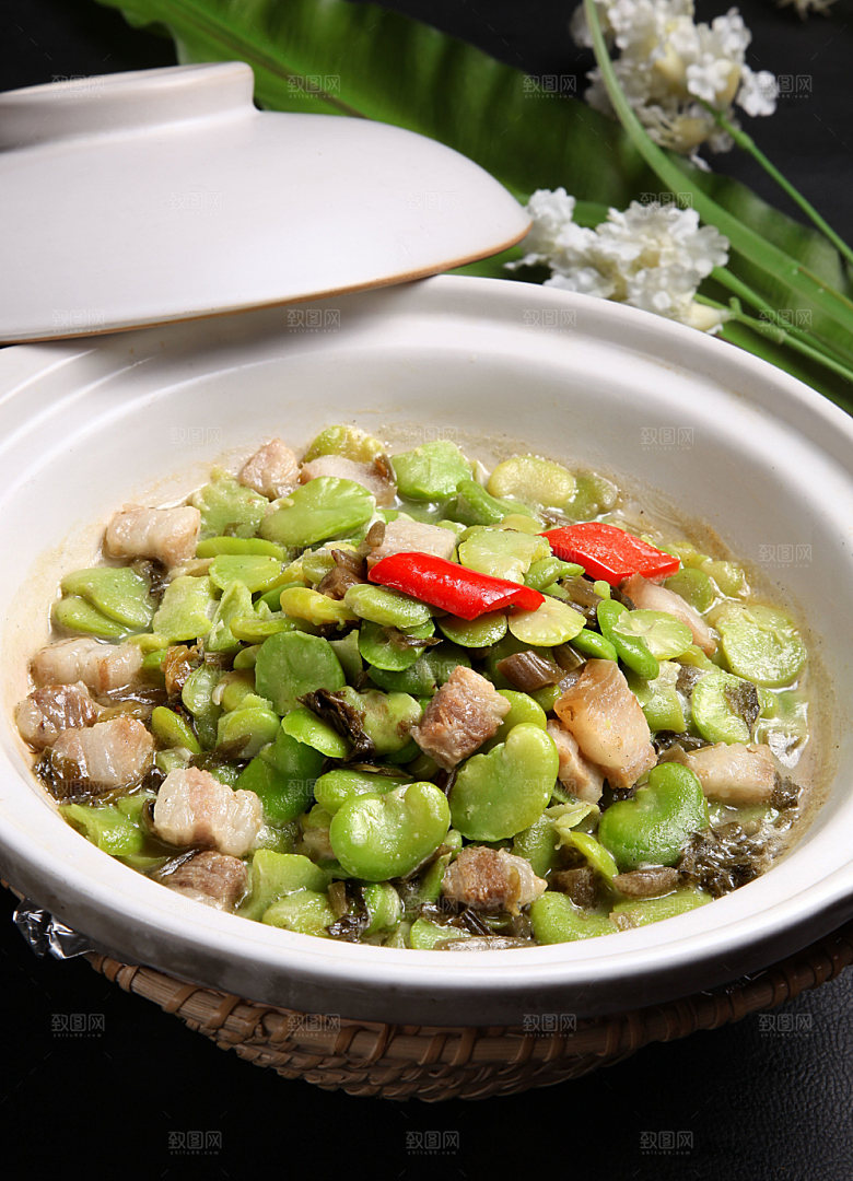 1咸肉焖豆瓣 28-份图片设计素材