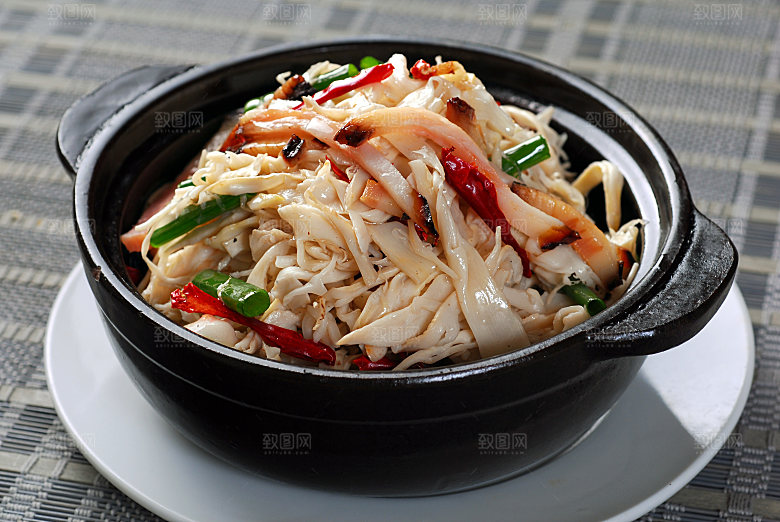 热-煲仔腊味笋图片设计素材