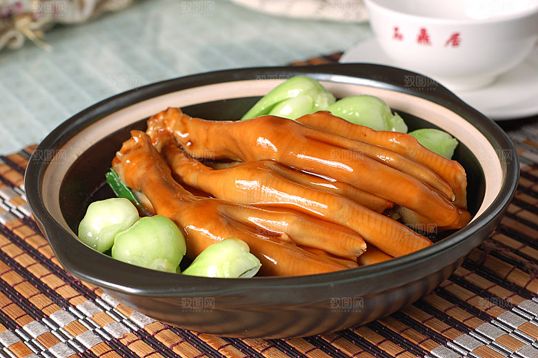 热-鲍汁鹅掌煲图片设计素材