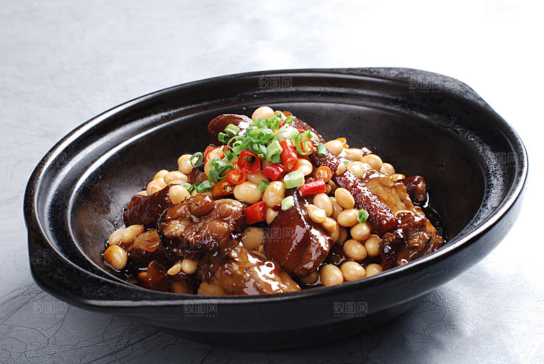 黄豆焖猪尾 36图片设计素材