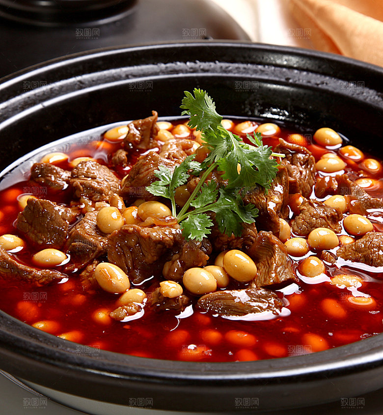 黄豆烧牛腩38图片设计素材