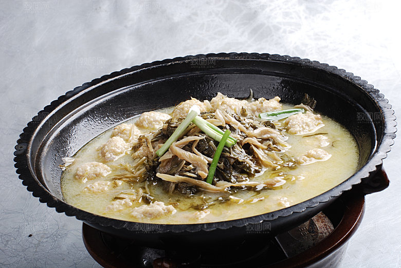 揪耳菜炖肉丸 26图片设计素材