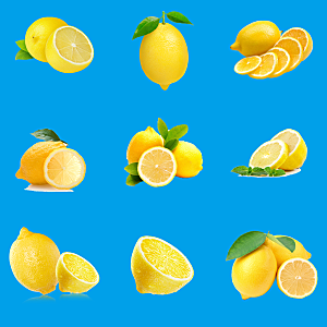 免抠新鲜柠檬元素