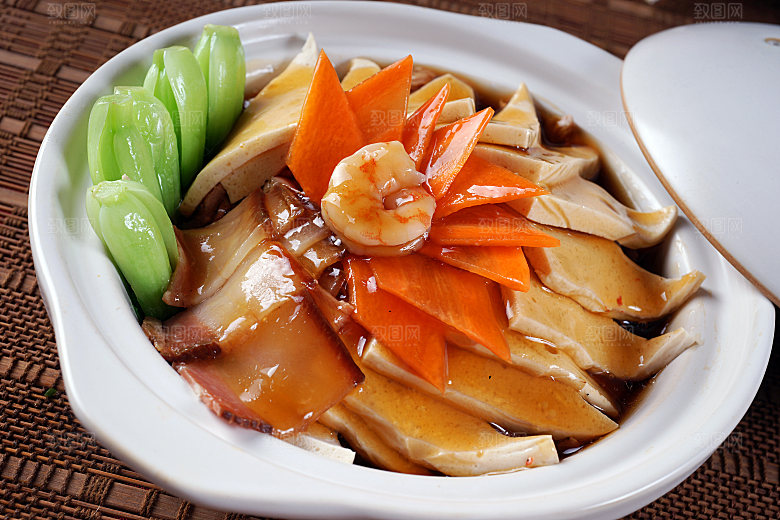 热-什锦豆腐煲图片设计素材