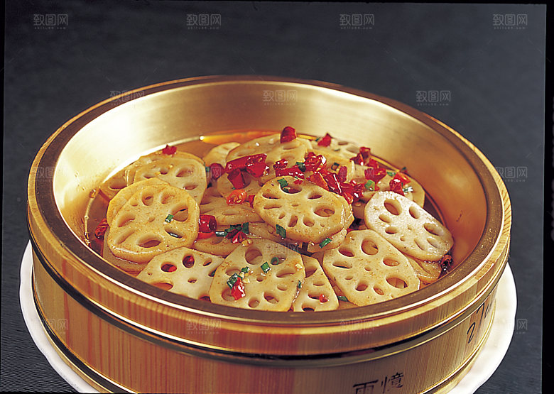 木盆莲藕高清图片设计素材