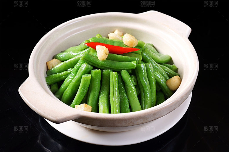 煲仔四季豆高清图片设计素材