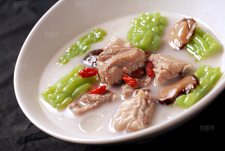 精点--凉瓜煲排骨高清图片设计素材