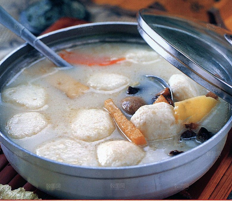 砂锅什菌鱼腐高清图片设计素材