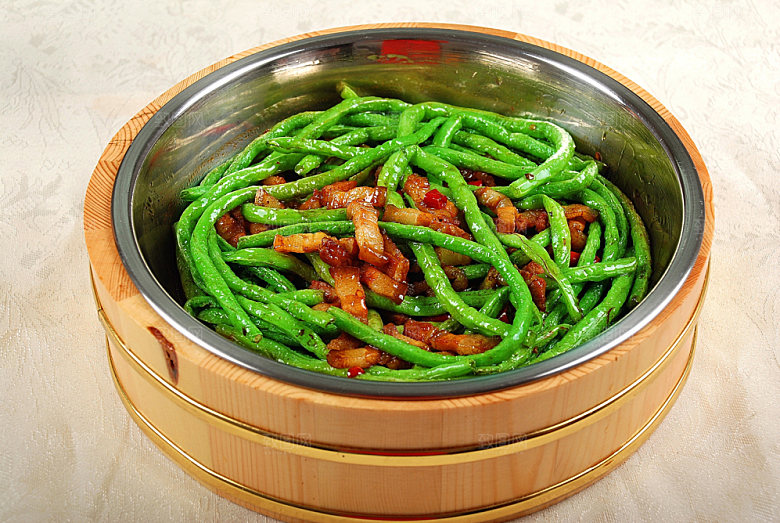 木盆长豆角高清图片设计素材