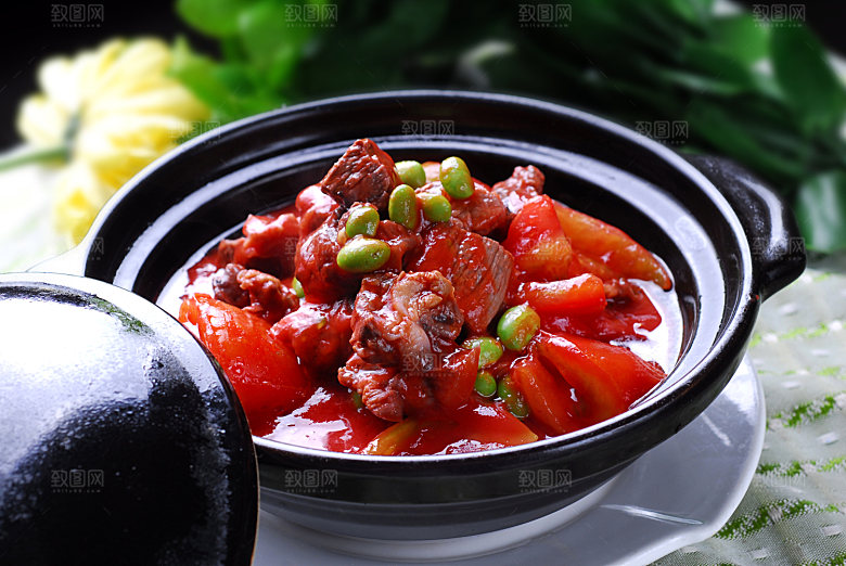 热-番茄牛肉煲高清图片设计素材