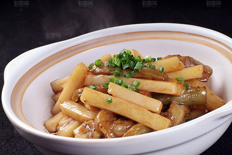 热-砂锅茄子煲高清图片设计素材