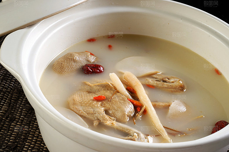 热-天麻乳鸽煲高清图片设计素材