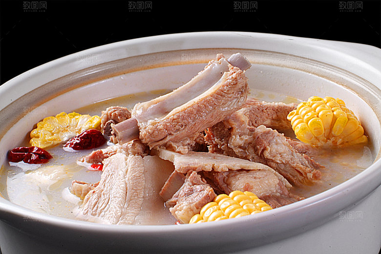热-杂粮排骨煲图片设计素材