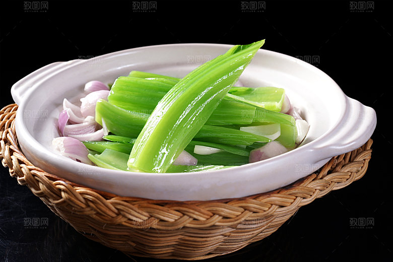 生啫芥菜高清图片设计素材