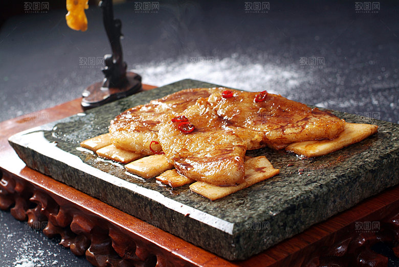 石板银雪鱼图片设计素材