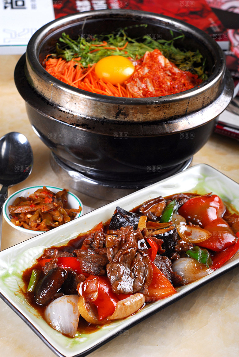石锅饭-韩式石锅拌饭图片设计素材